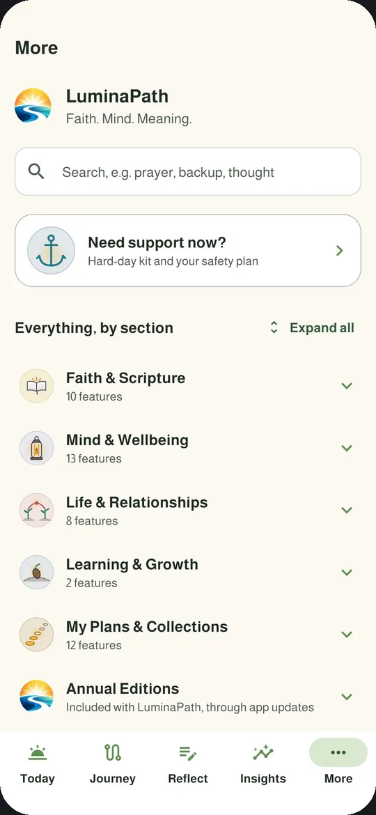 More: every section